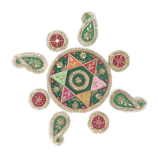 Vibrant Handmade Rangoli Set | Colorful Floor Spread | Perfect for Festivals & Occasions | Durable & Reusable | Ideal for Housewarming and Unique Gift