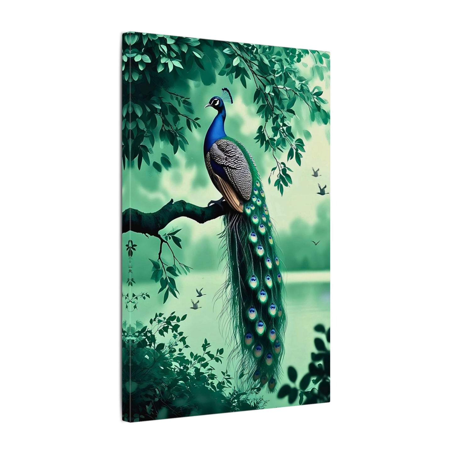 Peacock Wall Art Canvas Print, Wall Decor, Exotic Home Decoration, Gift for Nature Lovers, Bird Lovers Wall Art