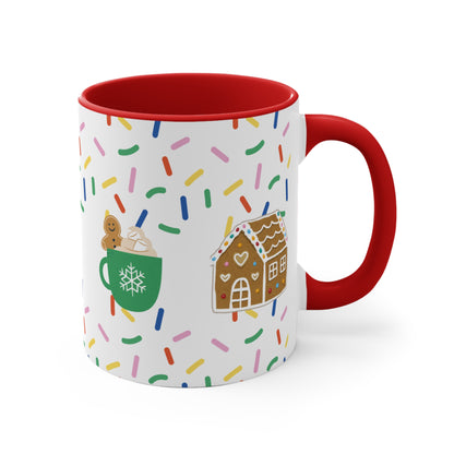 Cookie Themed Holiday Mug | Christmas Coffee Cup Hot Chocolate & Tea Mug Festive Gift for everyone | Daily Drinkware