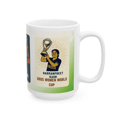 Indian Cricket World Cup Trophy Mug | Historic Wins Ceramic Mug