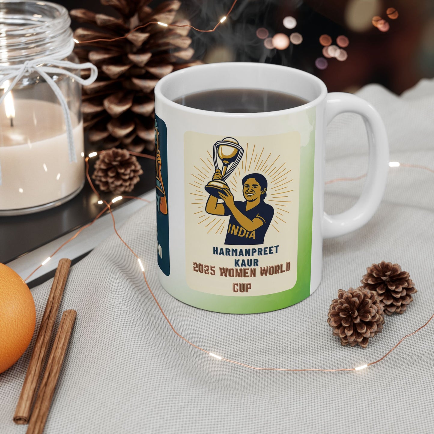 Indian Cricket World Cup Trophy Mug | Historic Wins Ceramic Mug