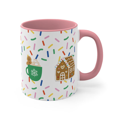 Cookie Themed Holiday Mug | Christmas Coffee Cup Hot Chocolate & Tea Mug Festive Gift for everyone | Daily Drinkware
