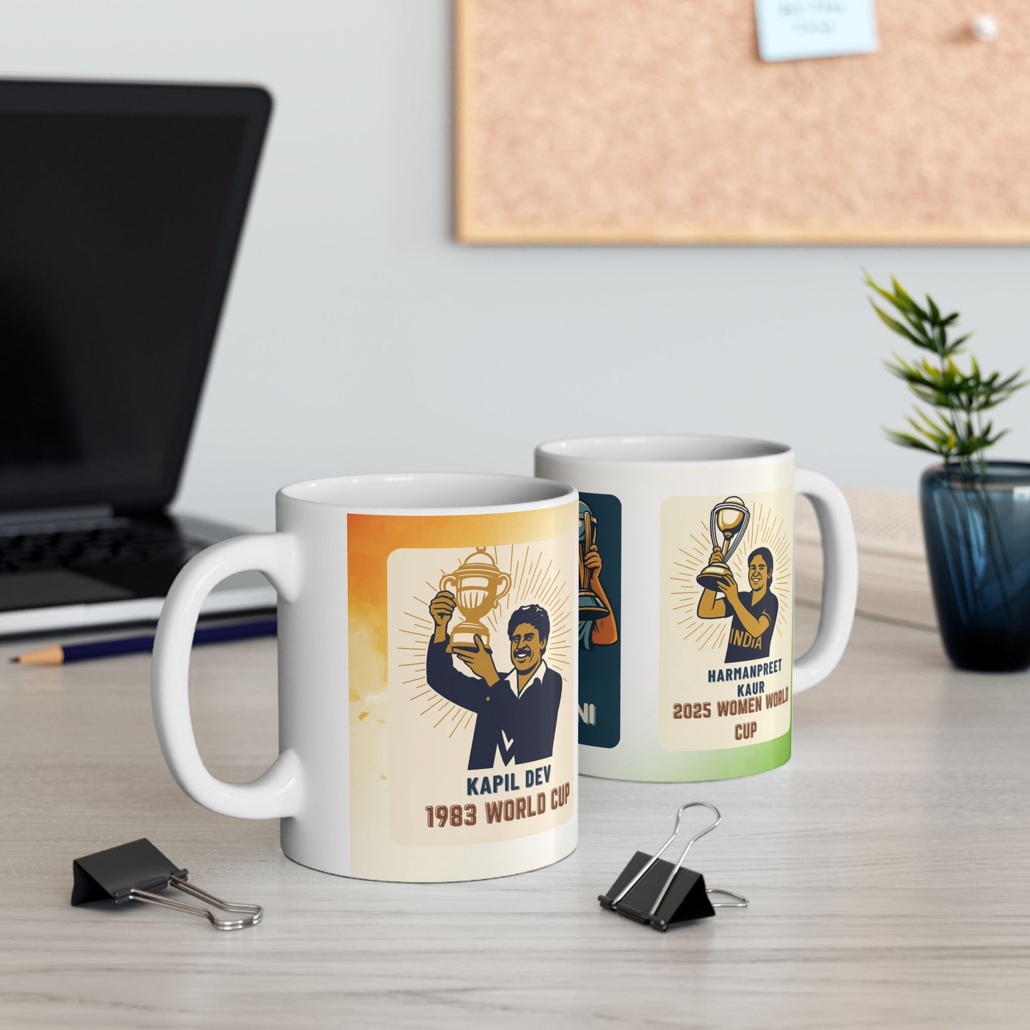 Indian Cricket World Cup Trophy Mug | Historic Wins Ceramic Mug