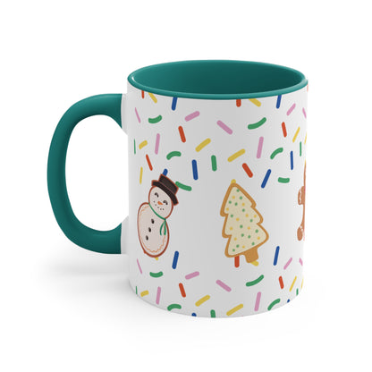 Cookie Themed Holiday Mug | Christmas Coffee Cup Hot Chocolate & Tea Mug Festive Gift for everyone | Daily Drinkware