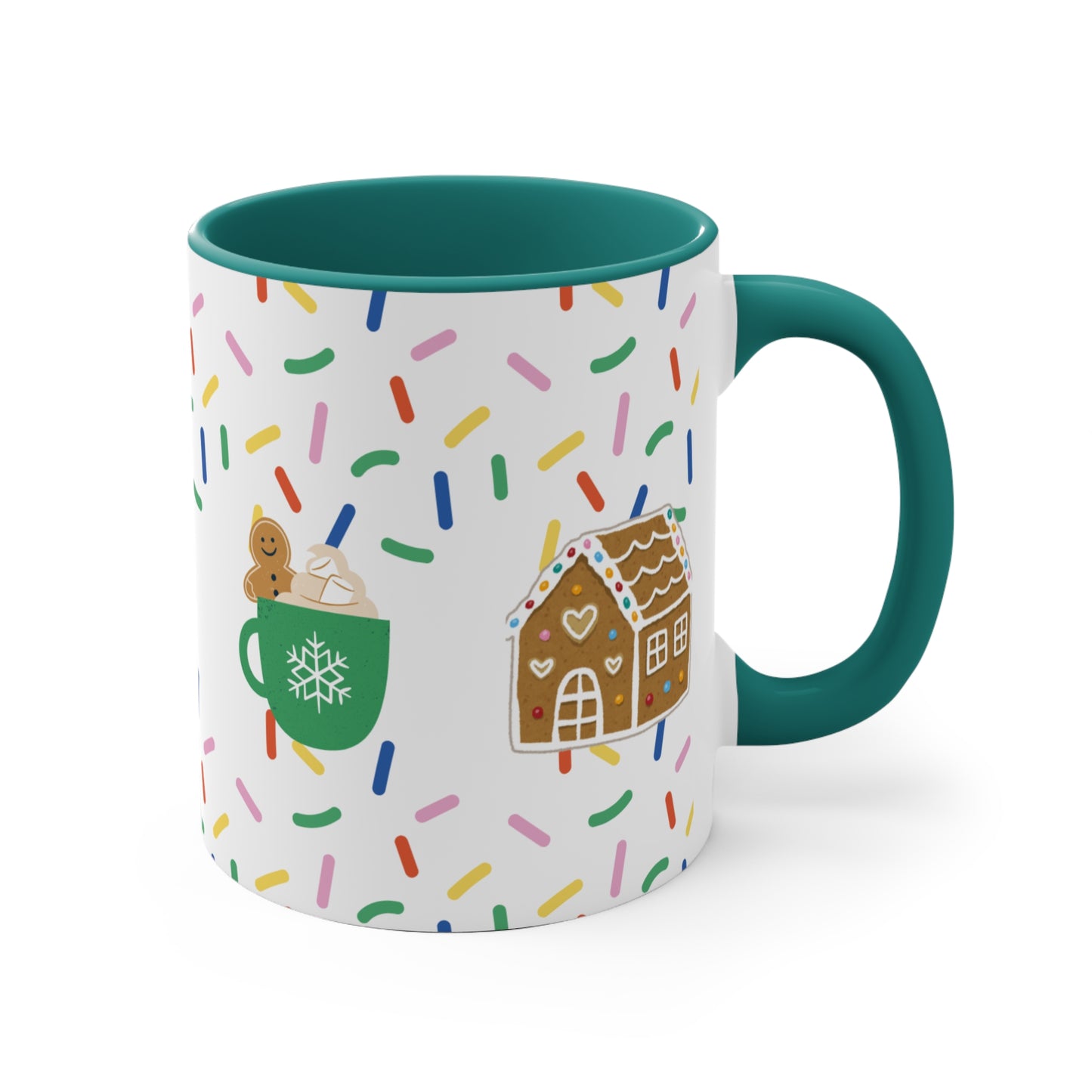 Cookie Themed Holiday Mug | Christmas Coffee Cup Hot Chocolate & Tea Mug Festive Gift for everyone | Daily Drinkware