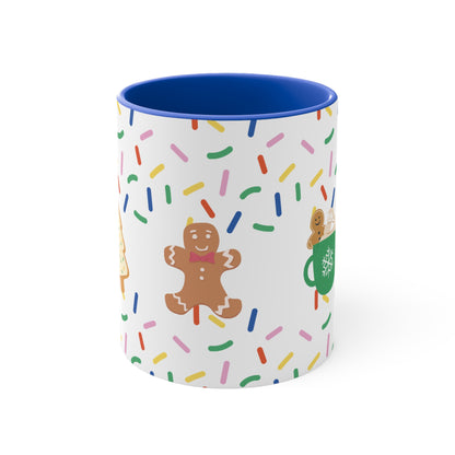 Cookie Themed Holiday Mug | Christmas Coffee Cup Hot Chocolate & Tea Mug Festive Gift for everyone | Daily Drinkware