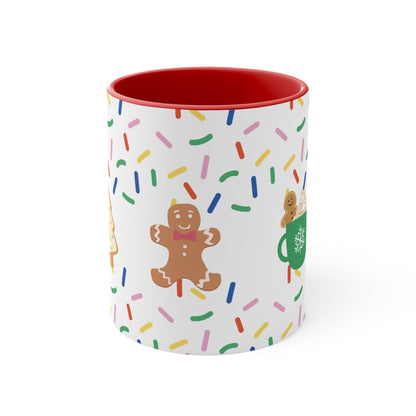 Cookie Themed Holiday Mug | Christmas Coffee Cup Hot Chocolate & Tea Mug Festive Gift for everyone | Daily Drinkware