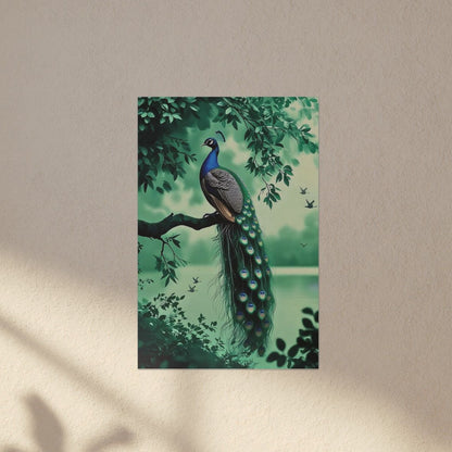 Peacock Wall Art Canvas Print, Wall Decor, Exotic Home Decoration, Gift for Nature Lovers, Bird Lovers Wall Art