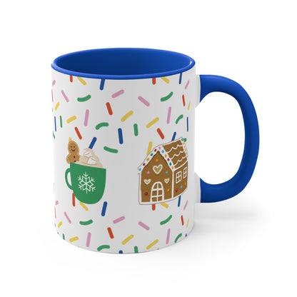 Cookie Themed Holiday Mug | Christmas Coffee Cup Hot Chocolate & Tea Mug Festive Gift for everyone | Daily Drinkware