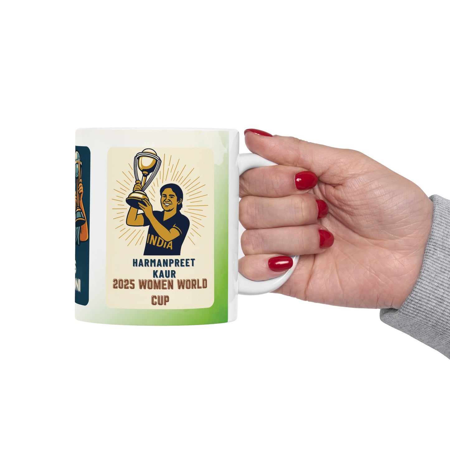 Indian Cricket World Cup Trophy Mug | Historic Wins Ceramic Mug