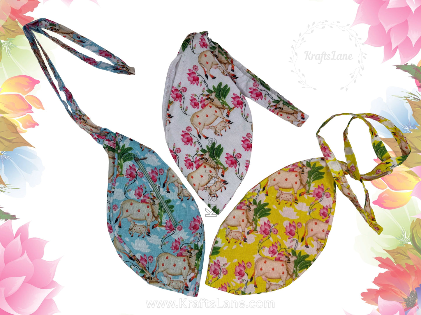 Japa Mala Jholi for Hare Krishna Chanting | Devotional Bead Bag for Japa Meditation | Sacred Chanting Bead Holder