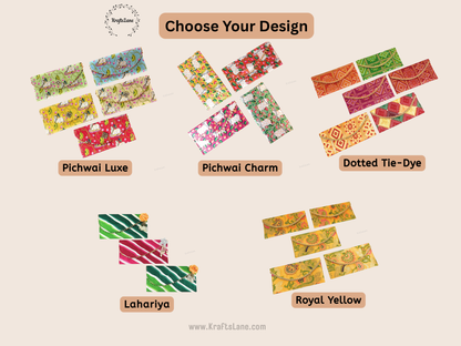 Eco-Friendly Handmade Fabric Gift Envelopes with Magnetic Closure – Reusable Wedding & Cash Gift Covers for Cards, Money & Return Favors