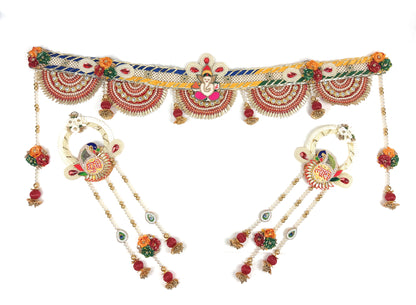 Premium Toran | Bandanwar | Pooja Door Hanging for Diwali, Housewarming | Unique Gift for Auspicious Occasions | Handcrafted