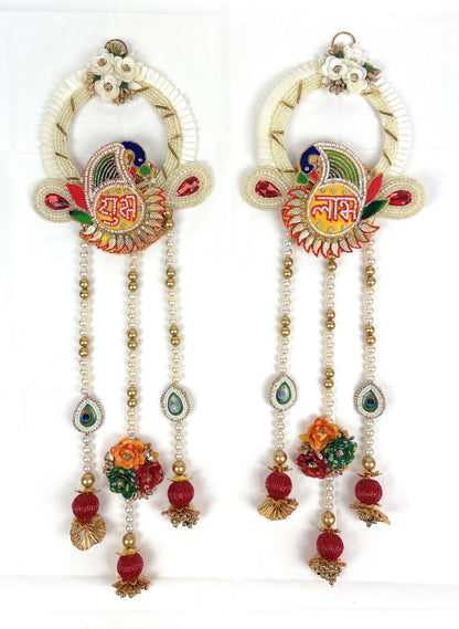 Premium Toran | Bandanwar | Pooja Door Hanging for Diwali, Housewarming | Unique Gift for Auspicious Occasions | Handcrafted