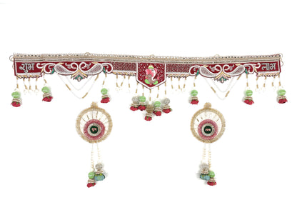Premium Toran | Bandanwar | Pooja Door Hanging for Diwali, Housewarming | Unique Gift for Auspicious Occasions | Handcrafted