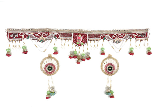 Premium Toran | Bandanwar | Pooja Door Hanging for Diwali, Housewarming | Unique Gift for Auspicious Occasions | Handcrafted
