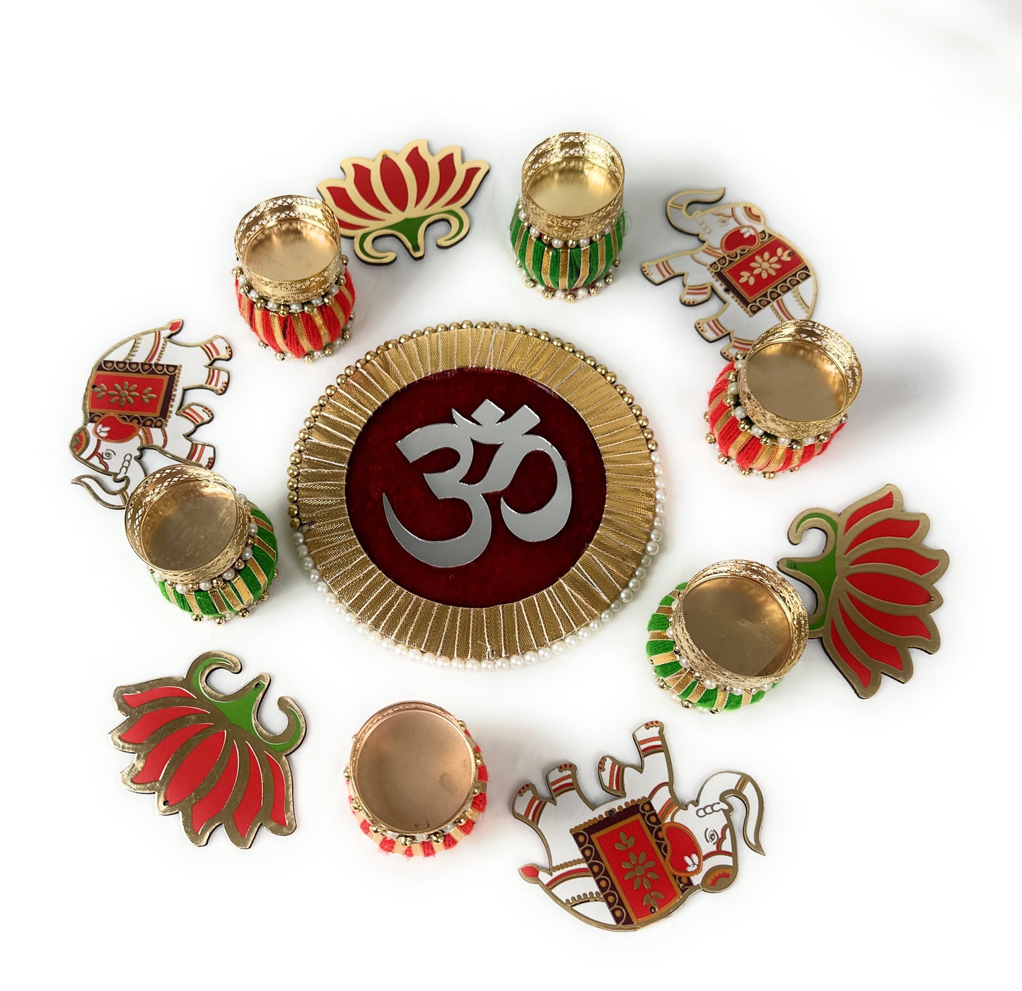 Vibrant Handmade Rangoli Set | Colorful Floor Spread | Perfect for Festivals & Occasions | Durable & Reusable | Ideal for Housewarming and Unique Gift