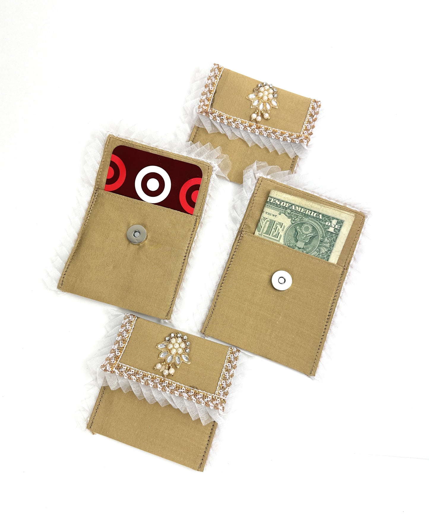 Eco-Friendly Handmade Fabric Envelopes with Magnetic Clasps | Reusable & Durable | Return Favors | Gift | Ideal for gifting cash card or other small items