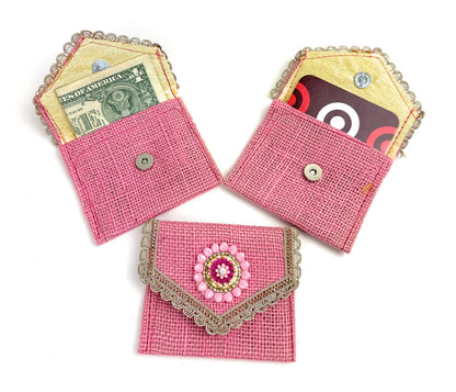 Eco-Friendly Handmade Fabric Envelopes with Magnetic Clasps | Reusable & Durable | Return Favors | Gift | Ideal for gifting cash card or other small items