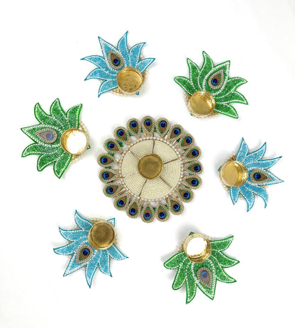 Vibrant Handmade Rangoli Set | Colorful Floor Spread | Perfect for Festivals & Occasions | Durable & Reusable | Ideal for Housewarming and Unique Gift