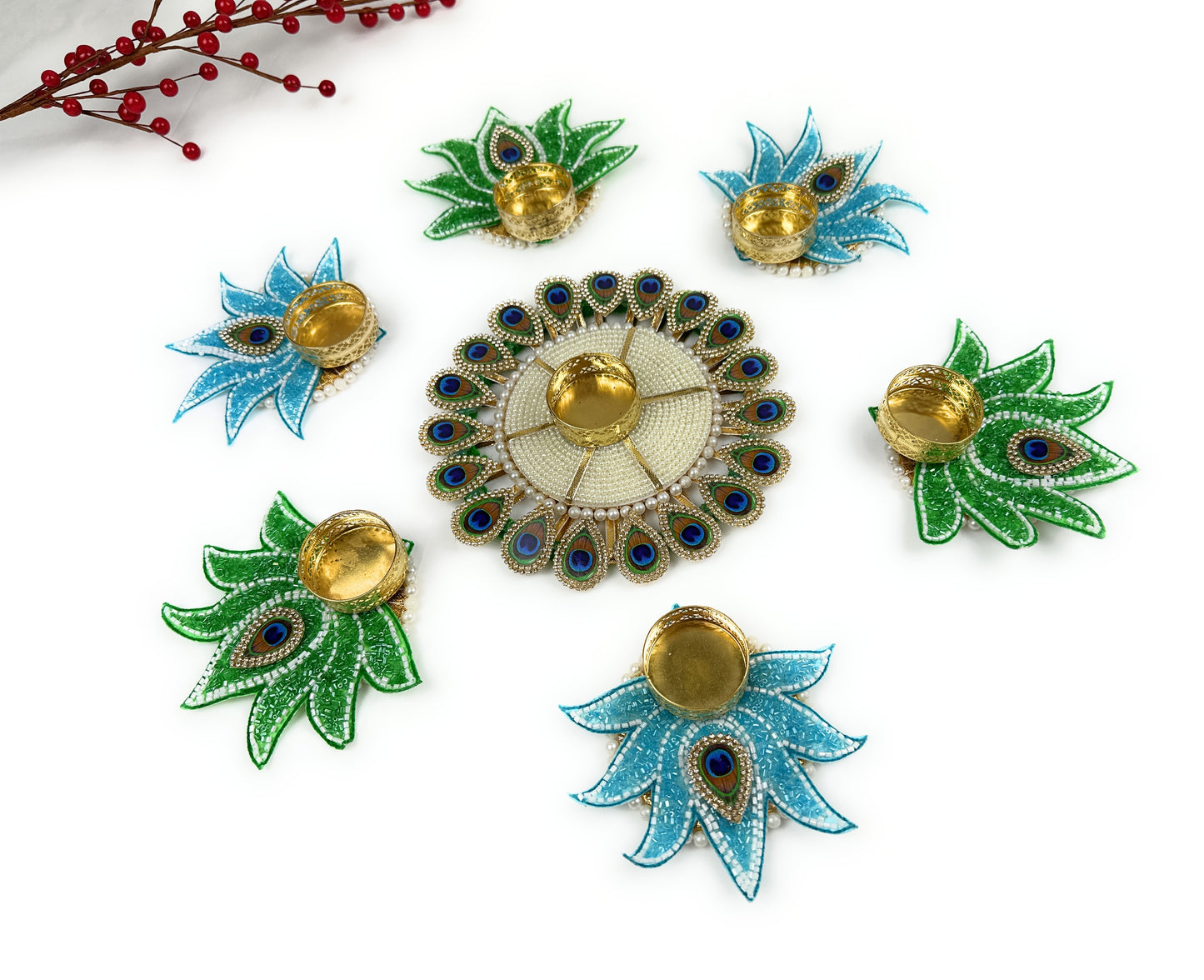 Vibrant Handmade Rangoli Set | Colorful Floor Spread | Perfect for Festivals & Occasions | Durable & Reusable | Ideal for Housewarming and Unique Gift