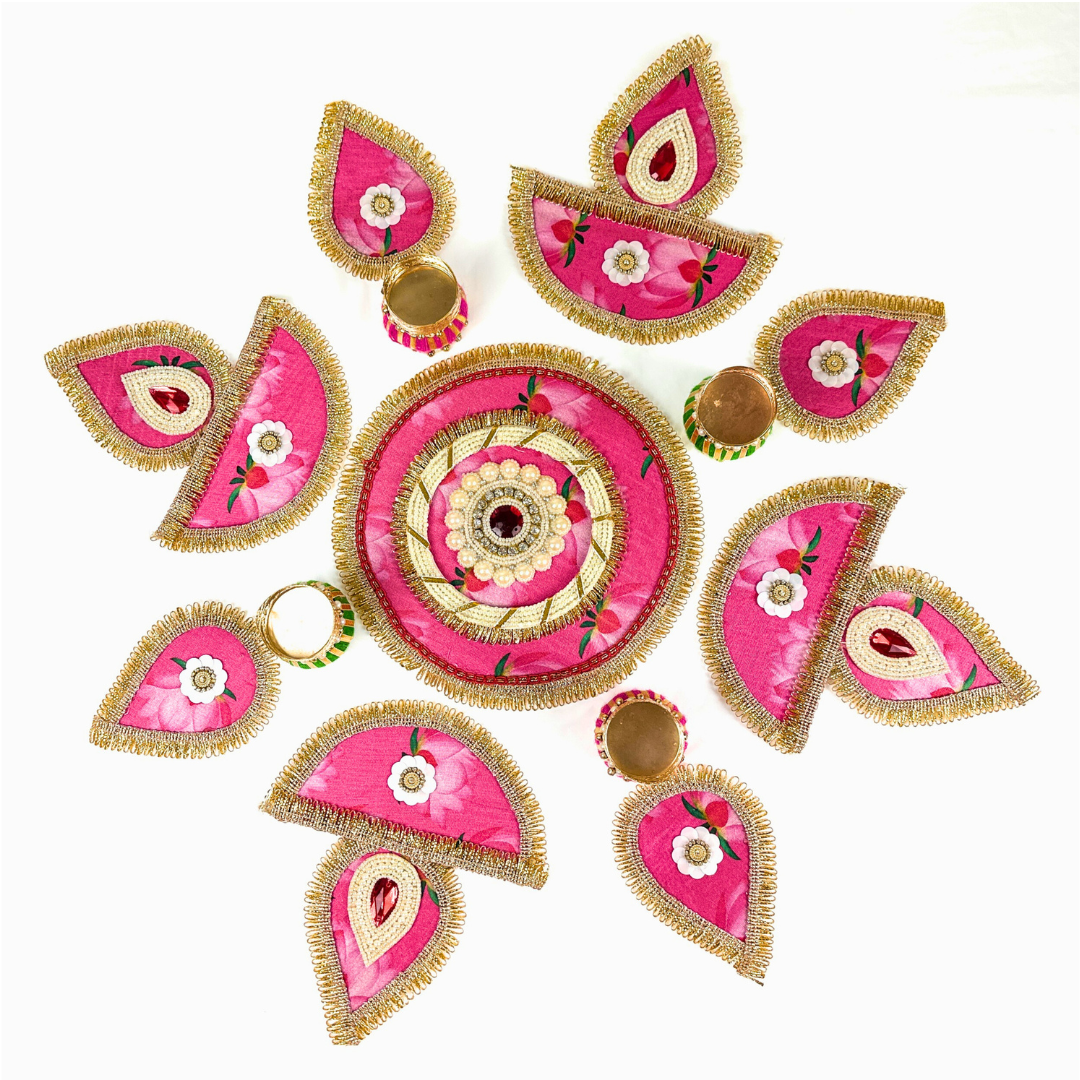 Vibrant Handmade Rangoli Set | Colorful Floor Spread | Perfect for Festivals & Occasions | Durable & Reusable | Ideal for Housewarming and Unique Gift