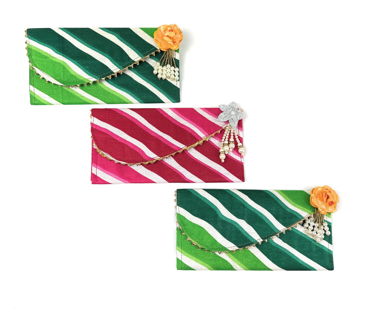 Eco-Friendly Handmade Fabric Gift Envelopes with Magnetic Closure – Reusable Wedding & Cash Gift Covers for Cards, Money & Return Favors