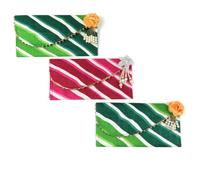 Eco-Friendly Handmade Fabric Gift Envelopes with Magnetic Closure – Reusable Wedding & Cash Gift Covers for Cards, Money & Return Favors