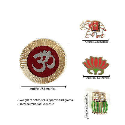 Vibrant Handmade Rangoli Set | Colorful Floor Spread | Perfect for Festivals & Occasions | Durable & Reusable | Ideal for Housewarming and Unique Gift