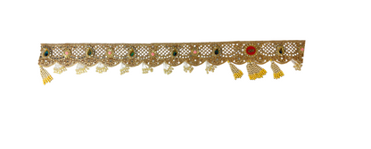Ram Toran Bandanwar – Kundan Mirror Door Hanging | Festive Indian Home Decor