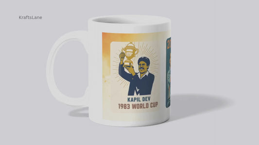 Indian Cricket World Cup Trophy Mug | Historic Wins Ceramic Mug